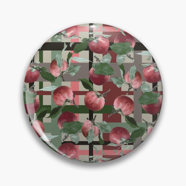 Item preview, Farm Fresh Apples on Plaid designed and sold by Digitalmyth's Designs.
