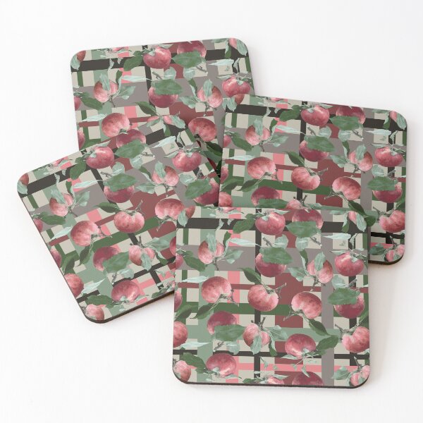 Item preview, Farm Fresh Apples on Plaid designed and sold by Digitalmyth's Designs.