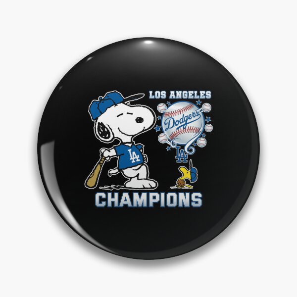 Item preview, Los Angeles Dodgers Champions Snoopy Woodstock Baseball designed and sold by Dravienart.