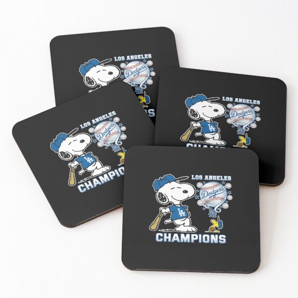 Item preview, Los Angeles Dodgers Champions Snoopy Woodstock Baseball designed and sold by Dravienart.
