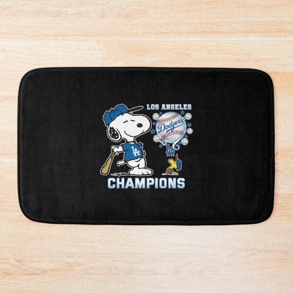 Item preview, Los Angeles Dodgers Champions Snoopy Woodstock Baseball designed and sold by Dravienart.