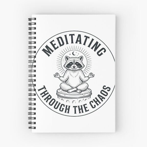 Item preview, Meditating Raccoon Zen Funny Animal Humor designed and sold by marry treasures.