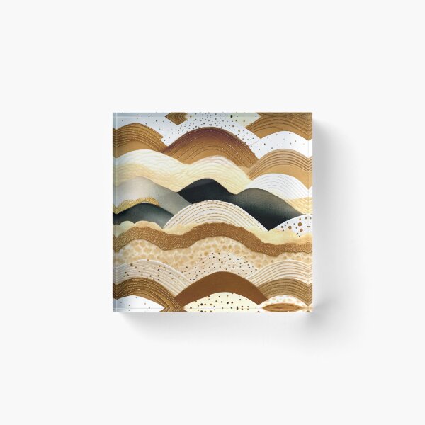 Item preview, Boho Caramel, Cream, And Earthtones Decorative Wavy Pattern designed and sold by DEC02.