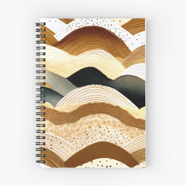 Item preview, Boho Caramel, Cream, And Earthtones Decorative Wavy Pattern designed and sold by DEC02.