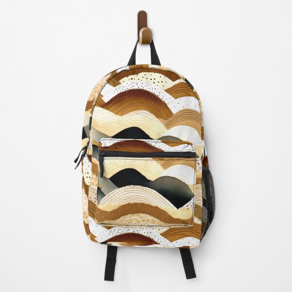 Item preview, Boho Caramel, Cream, And Earthtones Decorative Wavy Pattern designed and sold by DEC02.