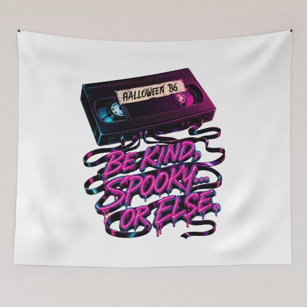 Item preview, Spooky VHS Cassette Tape Eighties Horror Fan designed and sold by chattsuede.
