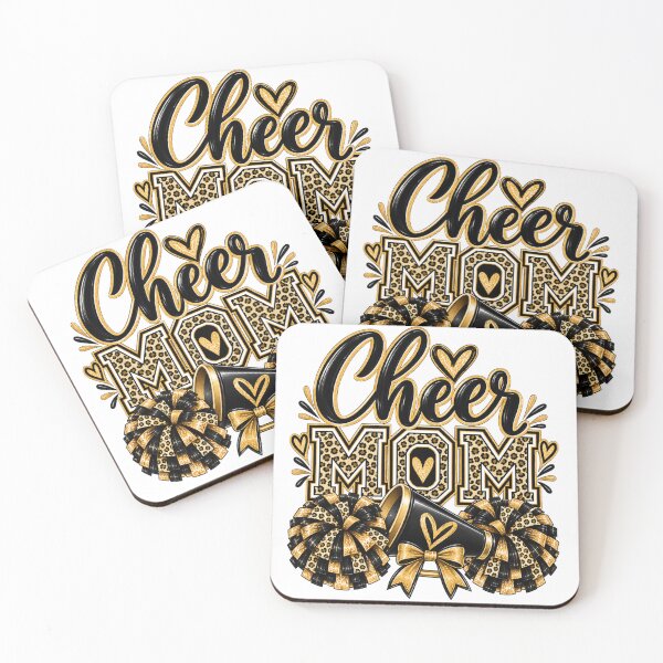 Item preview, Cheer Mom with heart, pom-poms & megaphone  designed and sold by Her2Harmony.