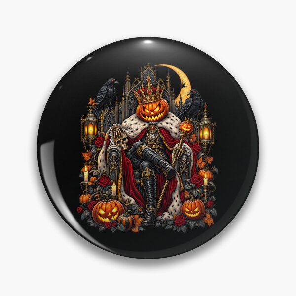 Item preview, Halloween Ghost King Pumpkin Gothic designed and sold by Rtcraftani.