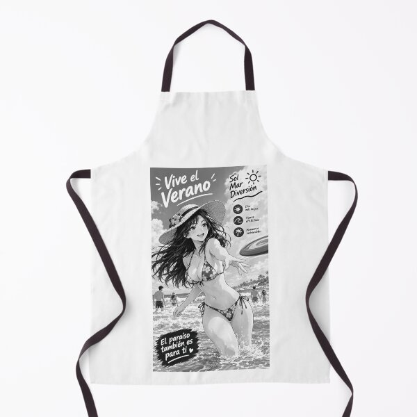 Item preview, Beautiful Japanese manga-style girl playing with a frisbee on the beach #2 designed and sold by UrbanTRIP.
