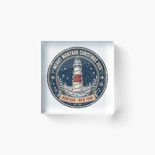 Item preview, Merry Montauk Christmas 2026 Shirt - Vintage Lighthouse Holiday Tee designed and sold by FitEnvy.