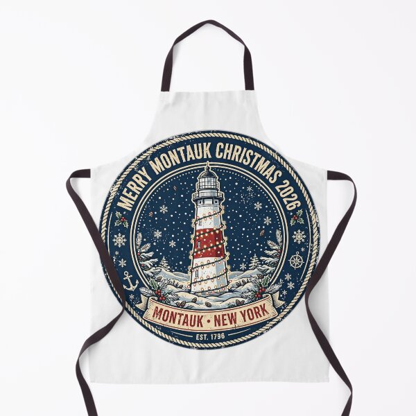 Item preview, Merry Montauk Christmas 2026 Shirt - Vintage Lighthouse Holiday Tee designed and sold by FitEnvy.