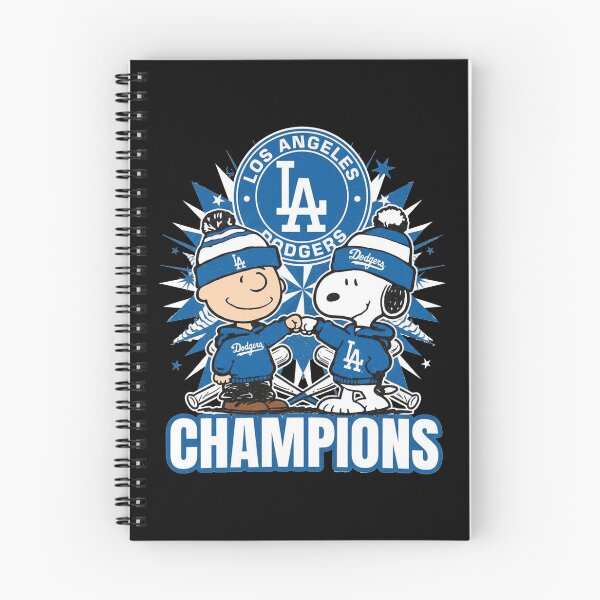 Item preview, Los Angeles Dodgers Champions Charlie Brown Snoopy Fist Bump designed and sold by Dravienart.