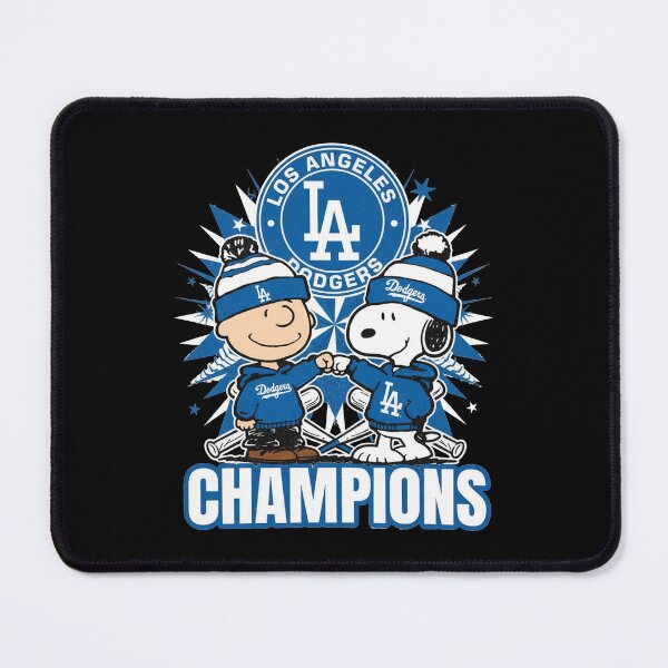 Item preview, Los Angeles Dodgers Champions Charlie Brown Snoopy Fist Bump designed and sold by Dravienart.