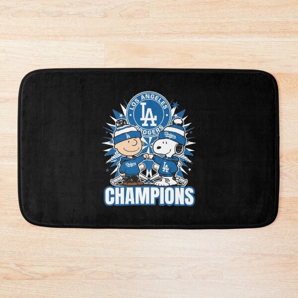 Item preview, Los Angeles Dodgers Champions Charlie Brown Snoopy Fist Bump designed and sold by Dravienart.