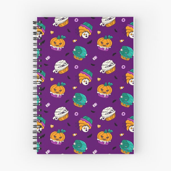 Item preview, Cute Kawaii Halloween Cupcakes Pattern designed and sold by About You Studio.
