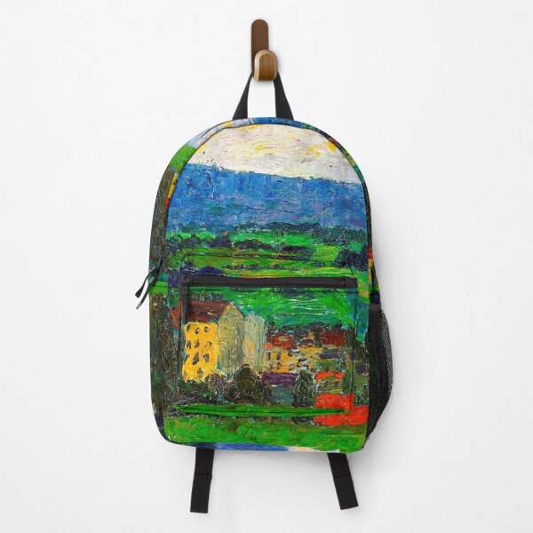 Item preview, Farm house and village in the mountains landscape painting print by Konrad Mägi designed and sold by Jéanpaul Ferro.