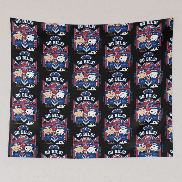 Item preview, Go Bills Buffalo Charlie Brown Snoopy Football Fist Bump designed and sold by Dravienart.