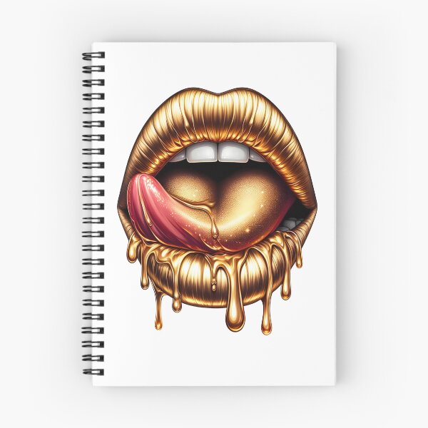 Item preview, Gold Lips Dripping designed and sold by ARTAFACT.
