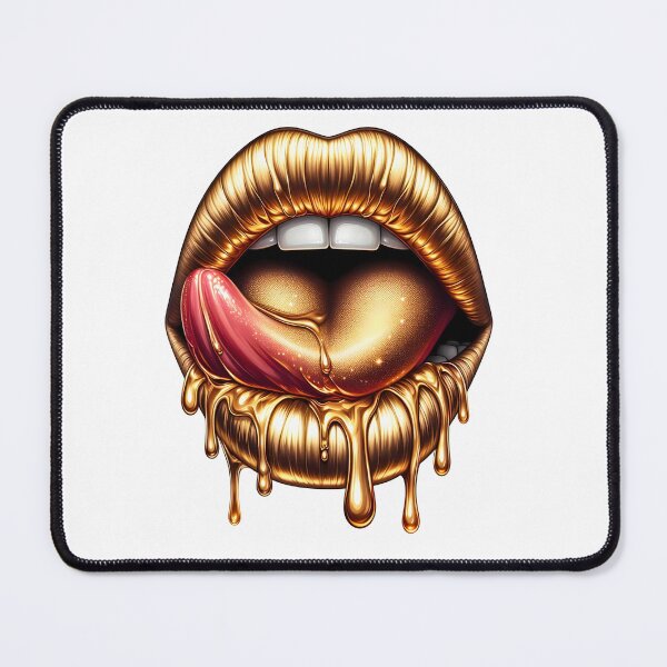 Item preview, Gold Lips Dripping designed and sold by ARTAFACT.