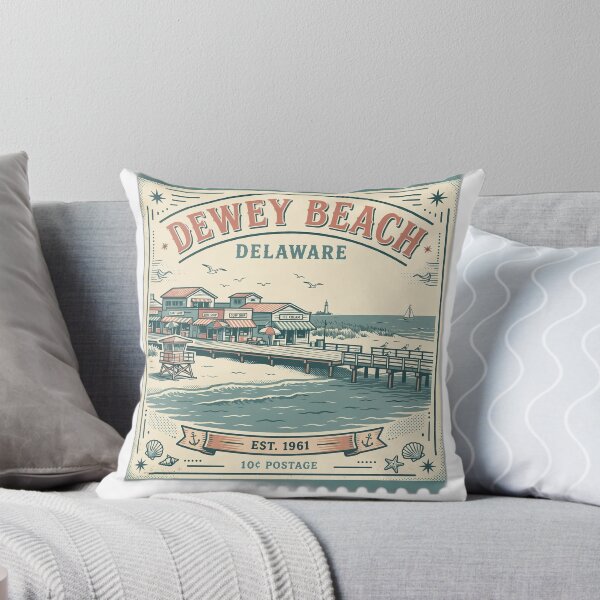 Item preview, Dewey Beach DE Shirt - Vintage Postage Stamp Souvenir Tee designed and sold by FitEnvy.