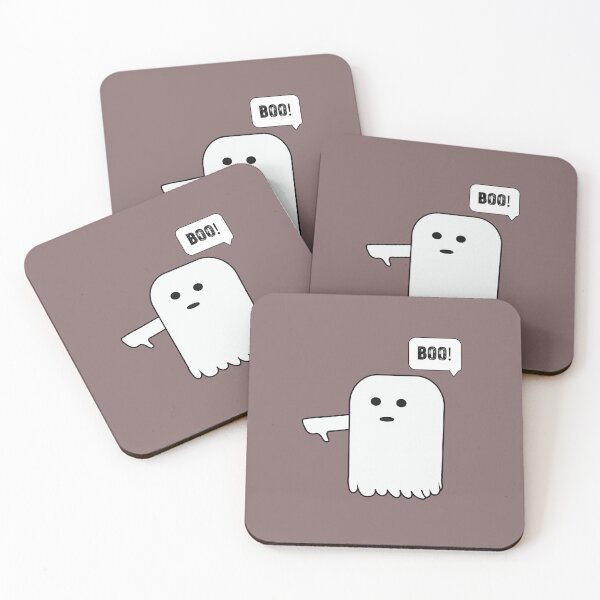 Item preview, Cute Ghost BOO Halloween Minimalist Design designed and sold by Mdjahirulsk.