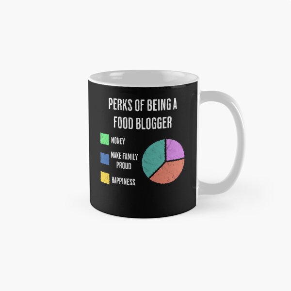 Item preview, Perks of Being a Food Blogger Funny Pie Chart designed and sold by d247.
