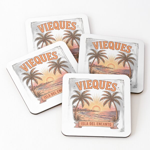 Item preview, Vieques Puerto Rico Shirt - Isla Del Encanto Vintage Travel Poster Tee designed and sold by FitEnvy.