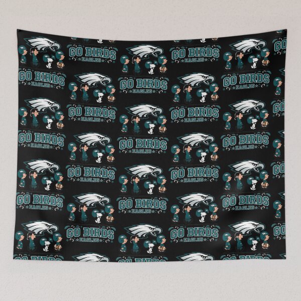 Item preview, Philadelphia Go Birds Eagles Charlie Brown Snoopy Football March designed and sold by Dravienart.