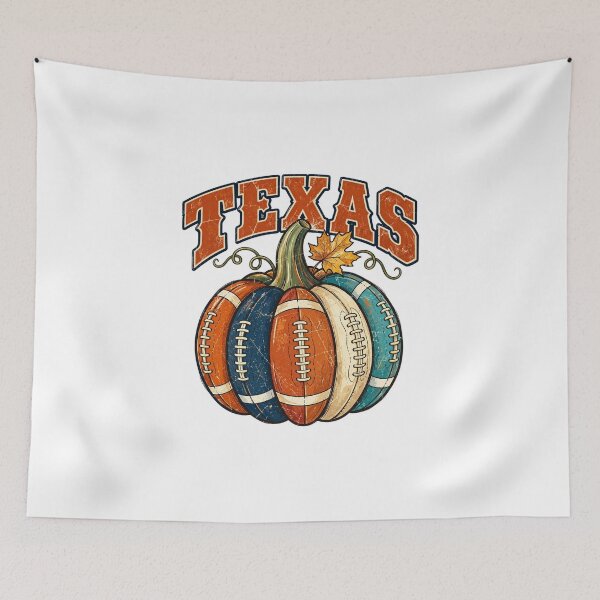 Item preview, Texas Football Fall Pumpkin Vintage Graphic designed and sold by DYALEEZ-XCR.