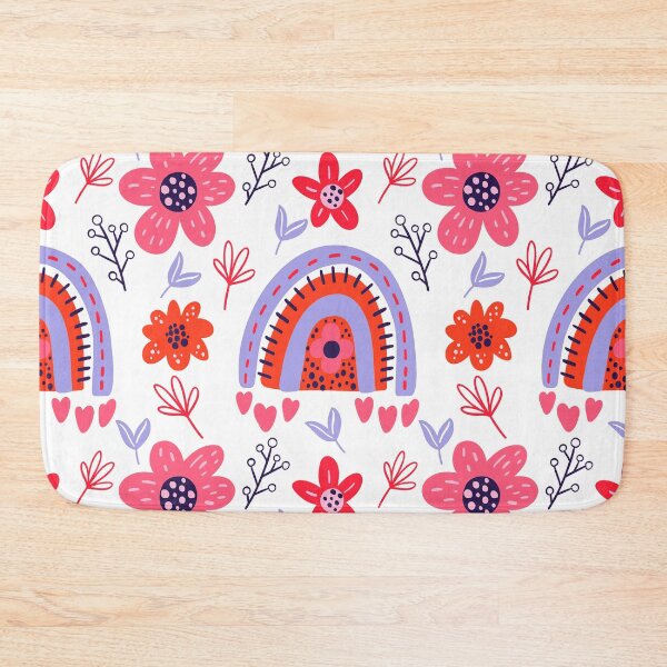Item preview, Boho Rainbow Floral Pattern In Lilac And Magenta designed and sold by DEC02.