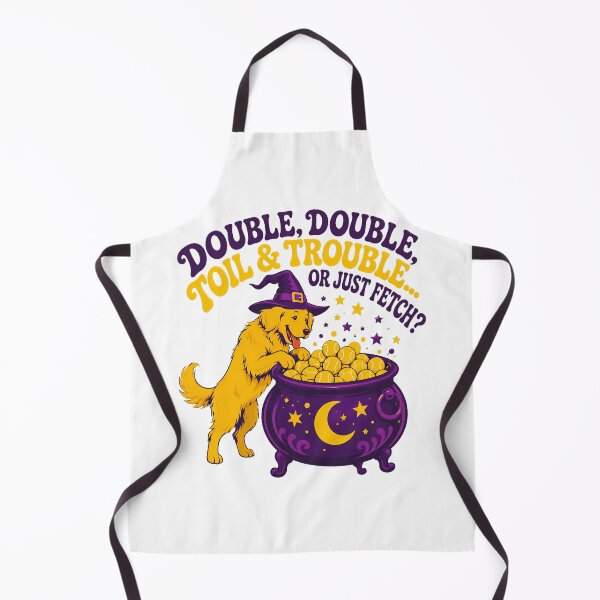 Item preview, Halloween Golden Retriever Cauldron Witch Dog Toil Trouble designed and sold by chattsuede.