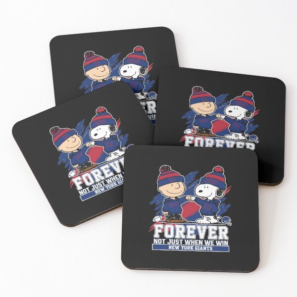 Item preview, Forever Not Just When We Win New York Giants Charlie Brown Snoopy designed and sold by Dravienart.