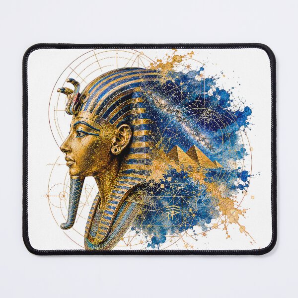 Item preview, Ancient Egyptian Pharaoh King Tut - Sacred Geometry Art designed and sold by Nubian Style.
