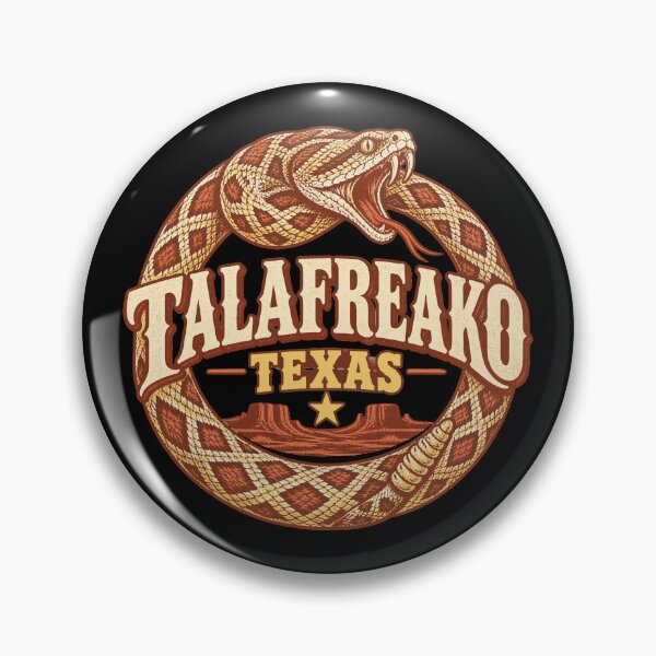 Item preview, Talafreako Texas Rattlesnake Vintage Western Emblem designed and sold by Uglyandcute.