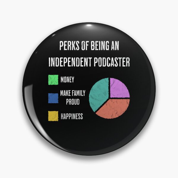 Item preview, Independent Podcaster Perks Funny Pie Chart designed and sold by d247.