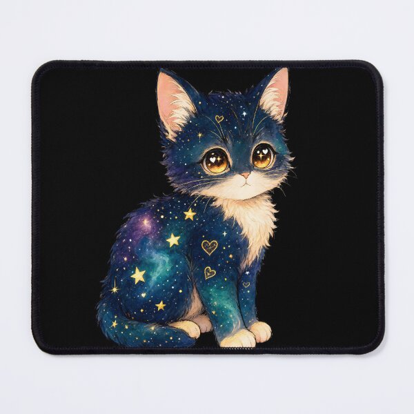 Item preview, Cosmic Galaxy Starry Night Kitten designed and sold by Pure Craft.