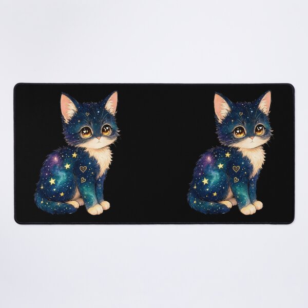 Item preview, Cosmic Galaxy Starry Night Kitten designed and sold by Pure Craft.