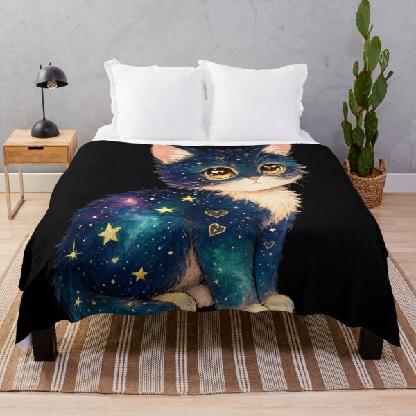 Item preview, Cosmic Galaxy Starry Night Kitten designed and sold by Pure Craft.