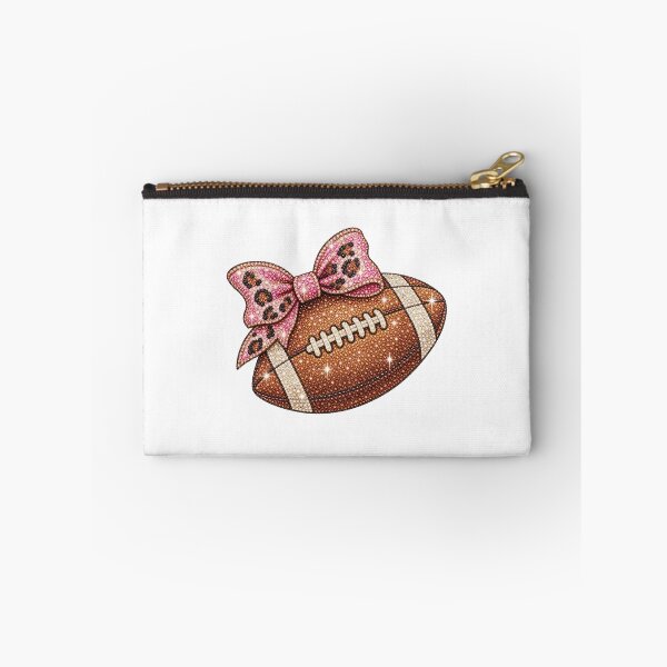 Item preview, Gameday Glam Sparkly Rhinestone Football With Pink Leopard Bow designed and sold by DYALEEZ-XCR.