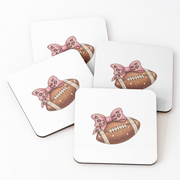 Item preview, Gameday Glam Sparkly Rhinestone Football With Pink Leopard Bow designed and sold by DYALEEZ-XCR.