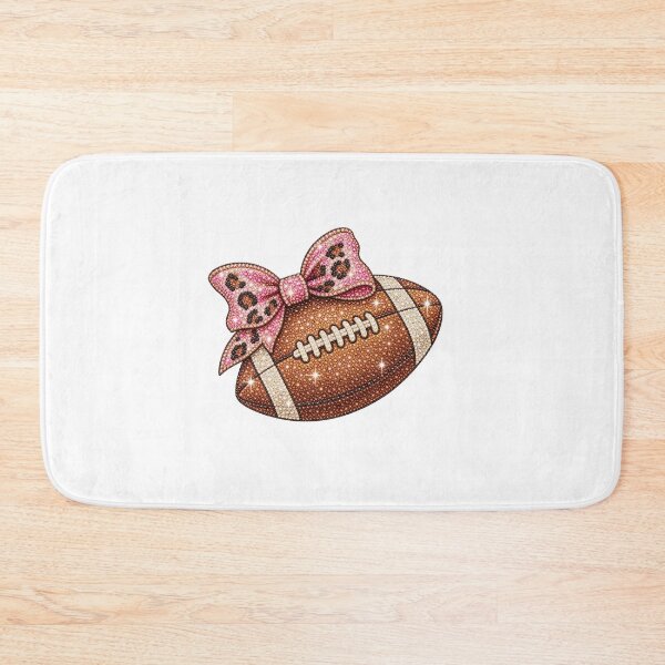 Item preview, Gameday Glam Sparkly Rhinestone Football With Pink Leopard Bow designed and sold by DYALEEZ-XCR.