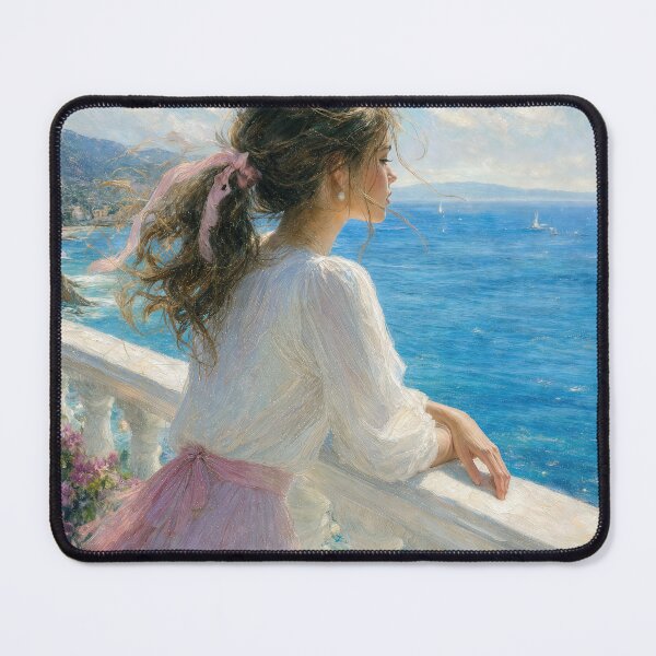 Item preview, Young Girl Staring at the Blue Ocean designed and sold by Maria Dryfhout.