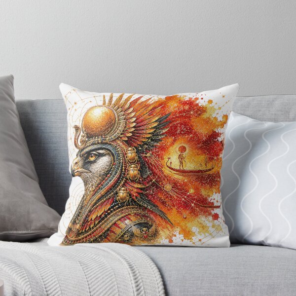 Item preview, Ancient Egyptian God Horus - Ra Sun Solar Boat Art designed and sold by Nubian Style.
