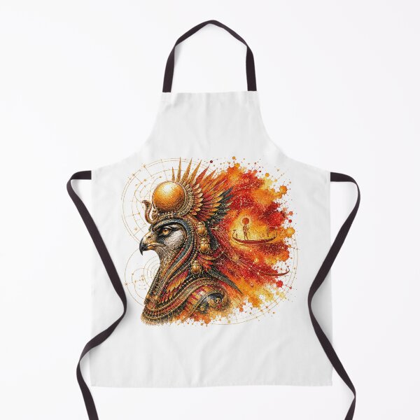 Item preview, Ancient Egyptian God Horus - Ra Sun Solar Boat Art designed and sold by Nubian Style.