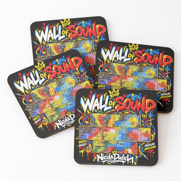 Item preview, Wall of Sound – Colorful Modular Synthesizer Art designed and sold by NicolaDudich.