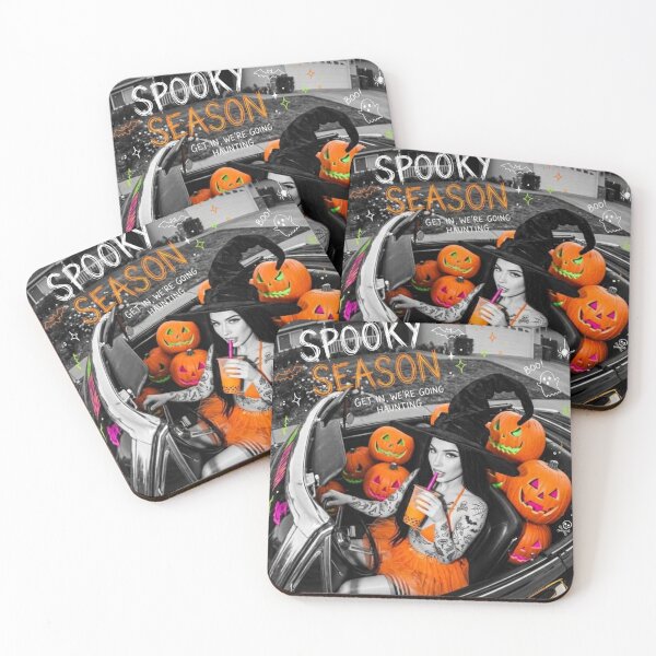 Item preview, SP00KY‑R1D3 H4UNT‑DR1FT: The Witch‑Car Rebel Running Full Pumpkin‑Lore Voltage designed and sold by Print Fiction.