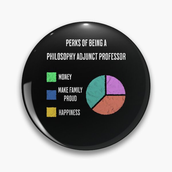Item preview, Philosophy Adjunct Professor Perks Pie Chart designed and sold by d247.