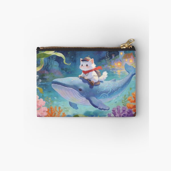 Item preview, A Cat’s Magical Ride on the Ocean Whale designed and sold by BlareBlare.