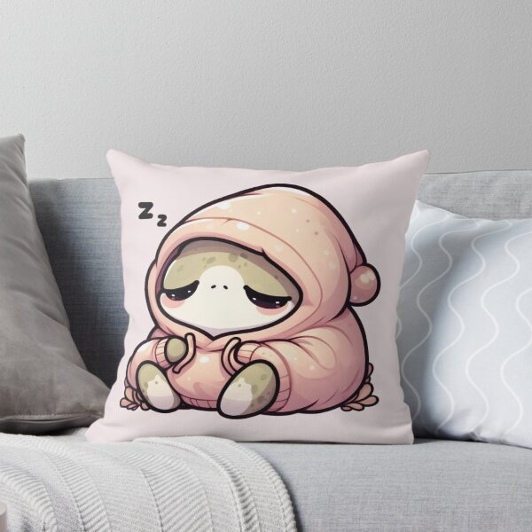 Item preview, Sleepy Frog in Cozy Pink Hood Cute Kawaii Frog Pajamas designed and sold by Safe Haven Pets.