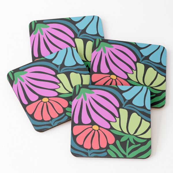 Item preview, Boho Pink Flowers And Leaves Abstract Art Design designed and sold by DEC02.